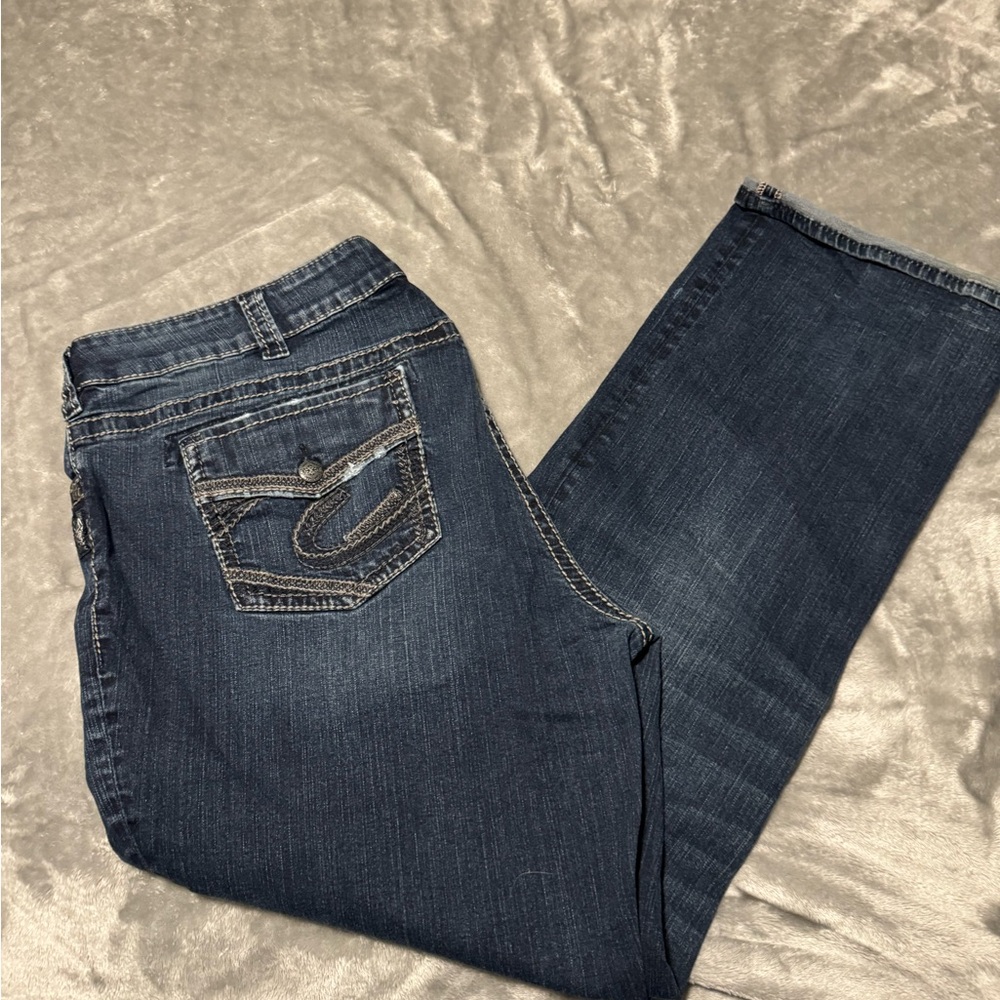 Silver Jeans Blue Suki Mid Slim Boot Cut Denim